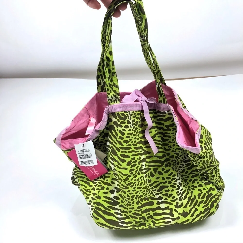 Cia Maritima Tiger Print Beach Bag Tote